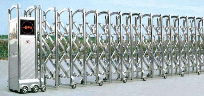 福永不銹鋼伸縮門(mén)配置選擇/沙井伸縮門(mén)安裝防爬裝置廠家