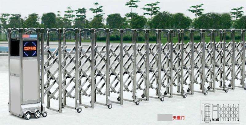 坪山區(qū)伸縮門廠家服務(wù)/大鵬不銹鋼伸縮門安裝案例了解